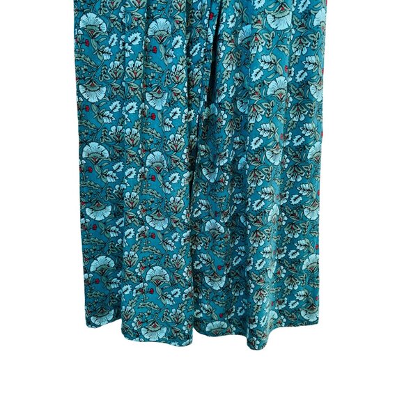 NWT XS Band Of The Free Floral Elise Deep Teal Aqua Wide Leg Palazzo Pants - Picture 6 of 11